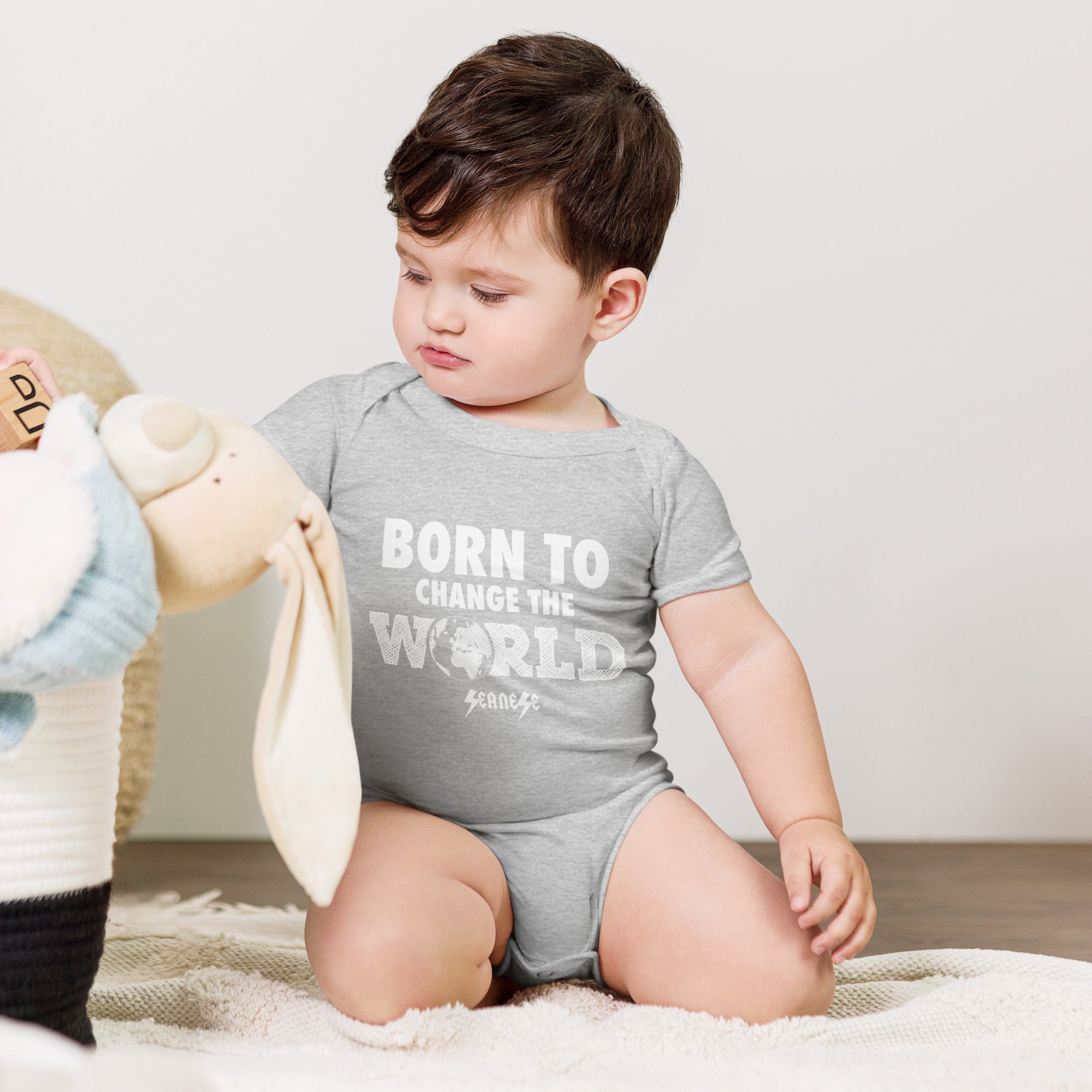 Born to Change the World---Baby short sleeve one piece---Click for more shirt colors