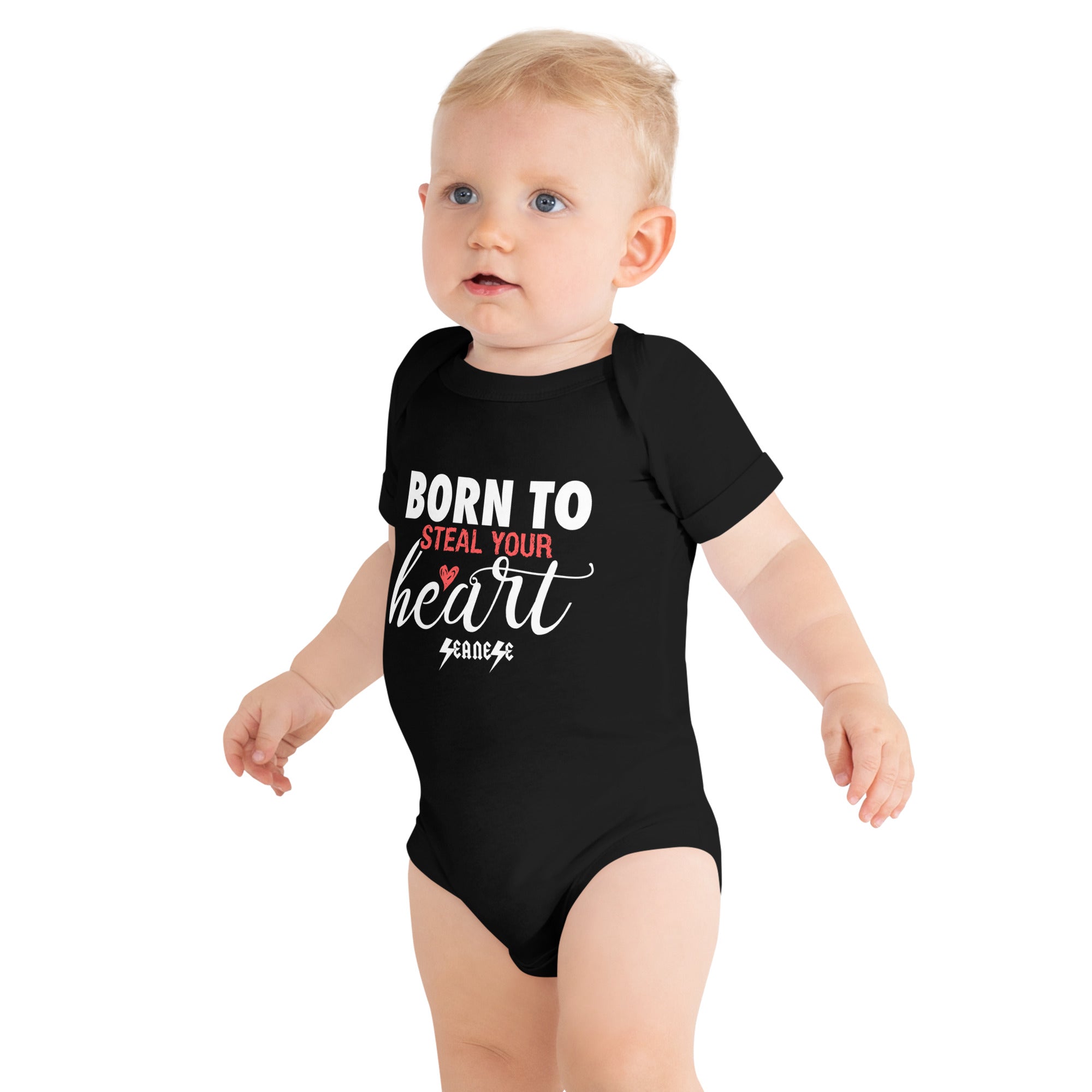 Baby short sleeve one piece---Born to Steal Your Heart---Click for More Colors