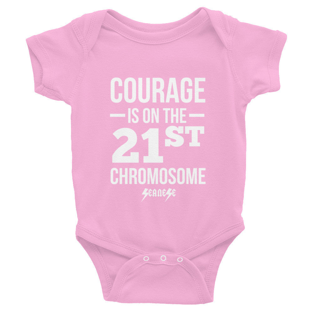 Infant Bodysuit---Courage White Design---Click for more shirt colors