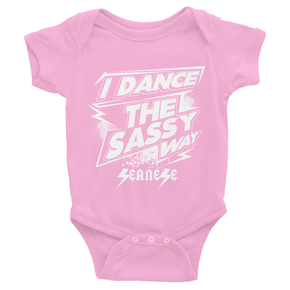 Infant Bodysuit---Dance Sassy White Design---Click for more shirt colors