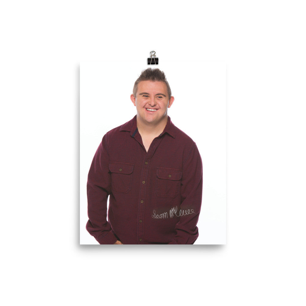 Poster Autographed Sean in studio 8x10