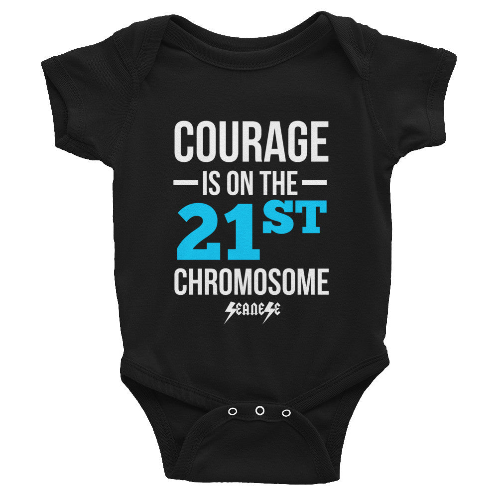 Infant Bodysuit---Courage Blue/White Design---Click for more shirt colors