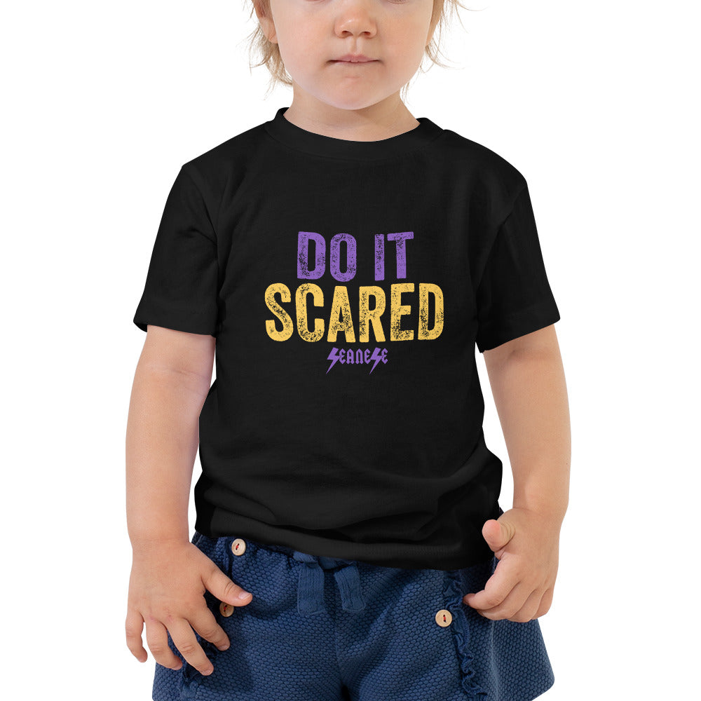 Toddler Short Sleeve Tee---Do it Scared---Click for more shirt colors