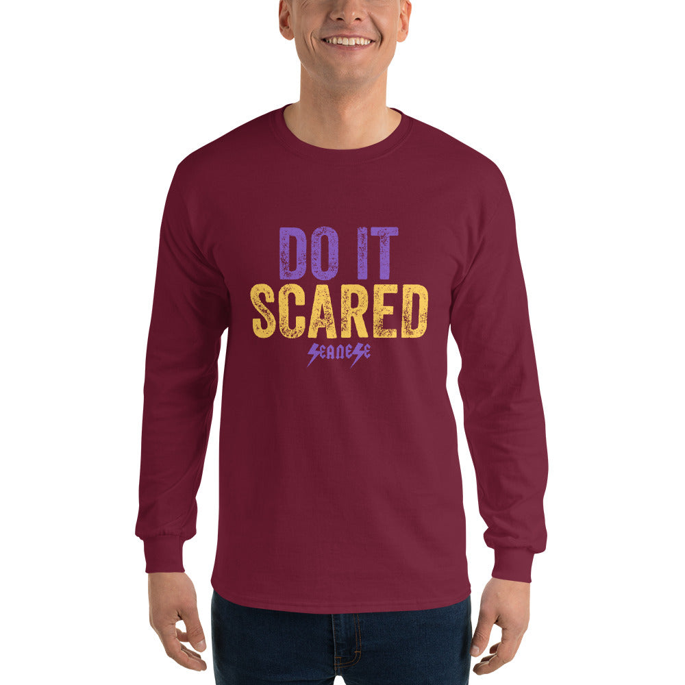 Men’s Long Sleeve Shirt---Do It Scared---Click for more shirt colors