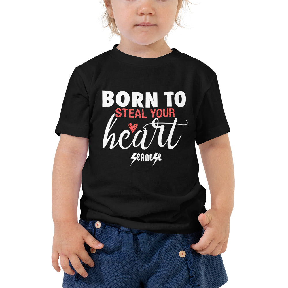 Toddler Short Sleeve Tee---Born to Steal Your Heart---Click for more shirt colors