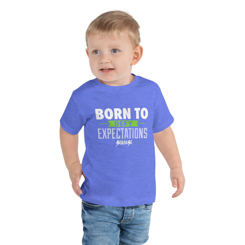 Toddler Short Sleeve Tee---Born to Defy Expectations---Click for more shirt colors