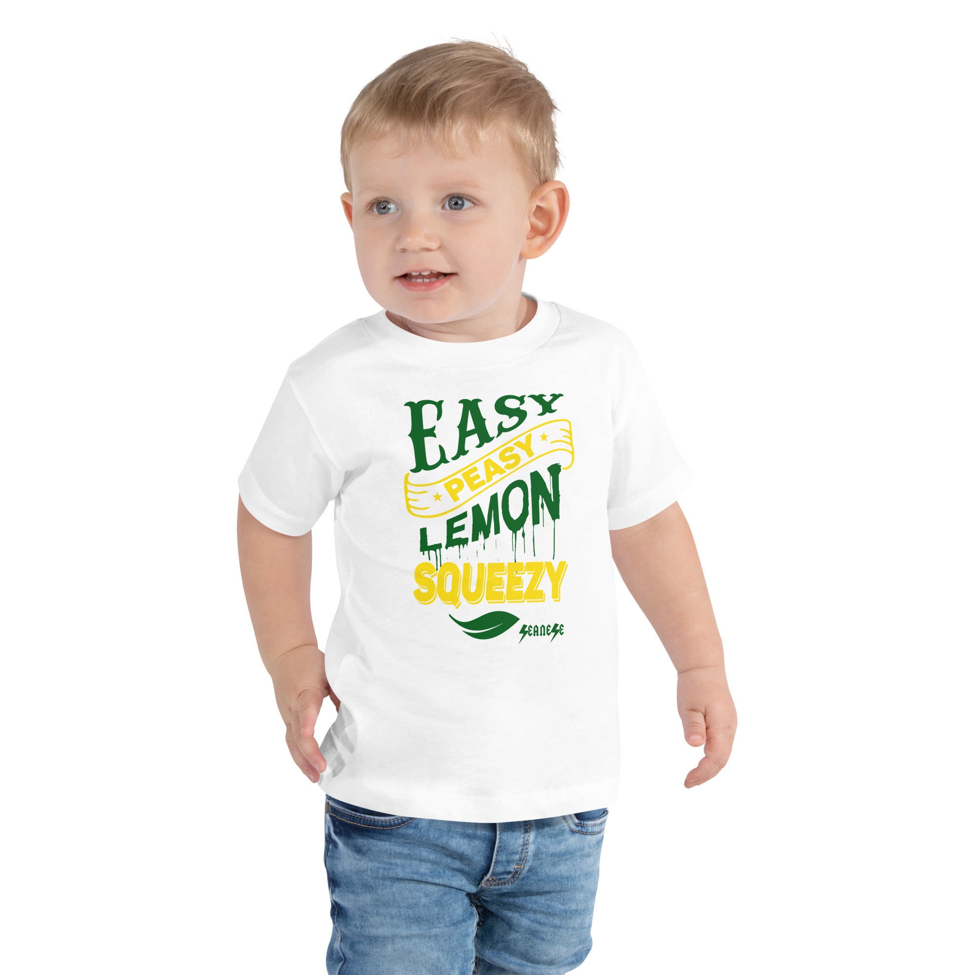 Toddler Short Sleeve Tee---Easy Peasy Lemon Squeezy--Click for More shirt colors