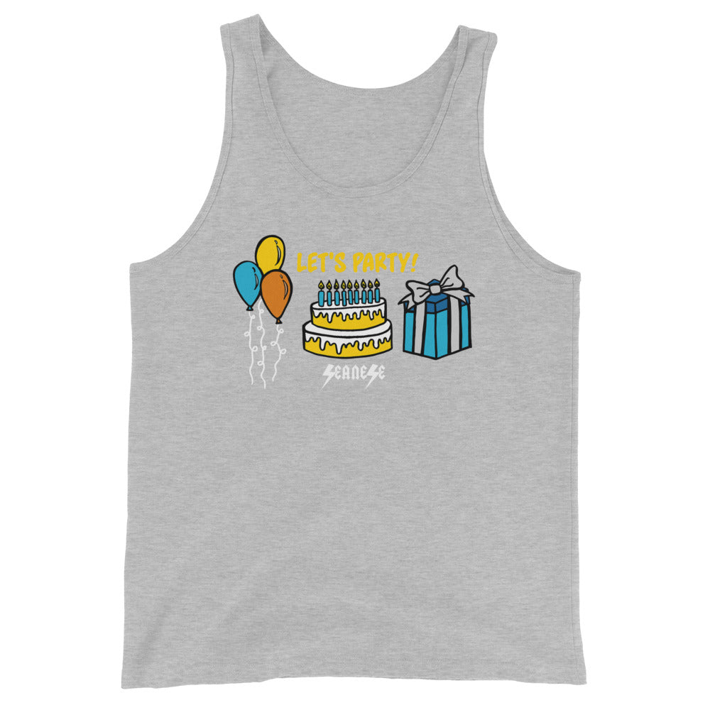 Unisex Tank Top---Birthday Let's Party---Click for More Shirt Colors