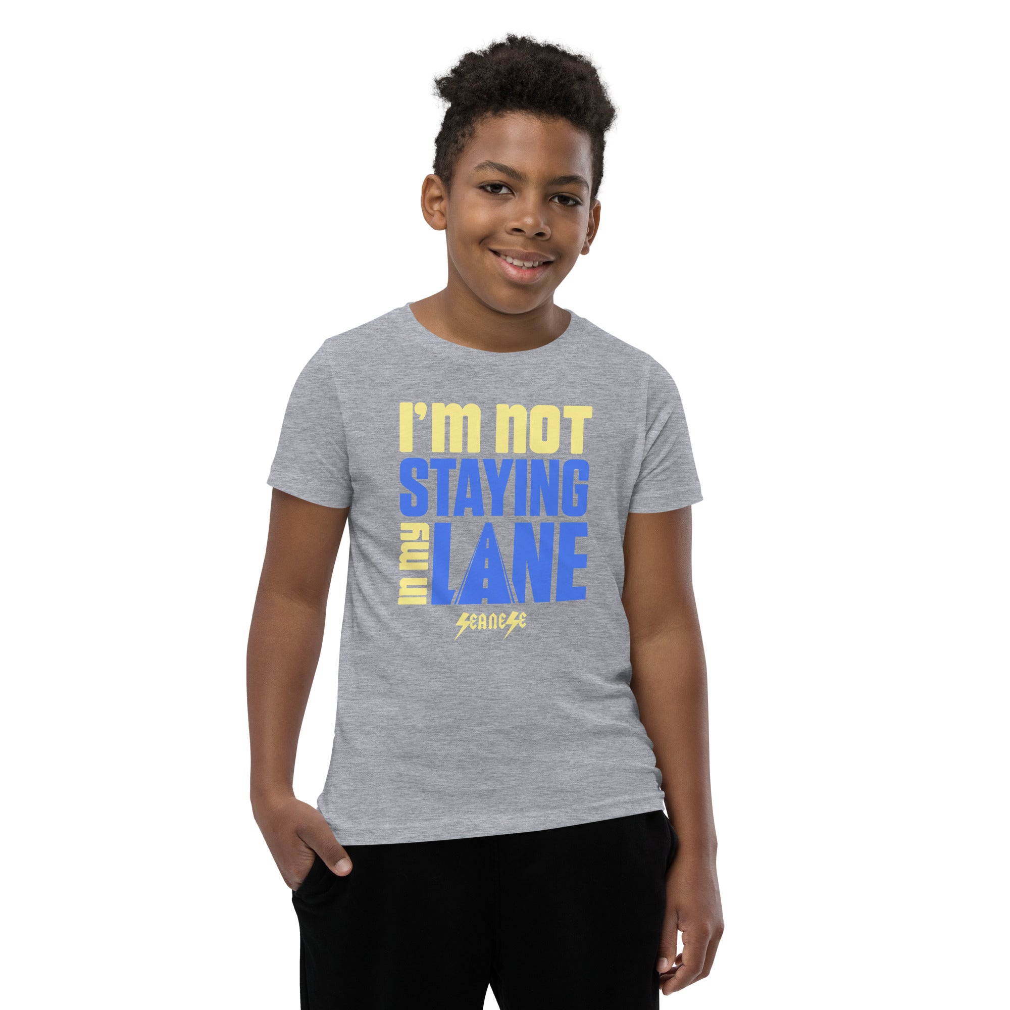 Youth Short Sleeve T-Shirt---I'm Not Staying in My Lane---Click For More Shirt Colors