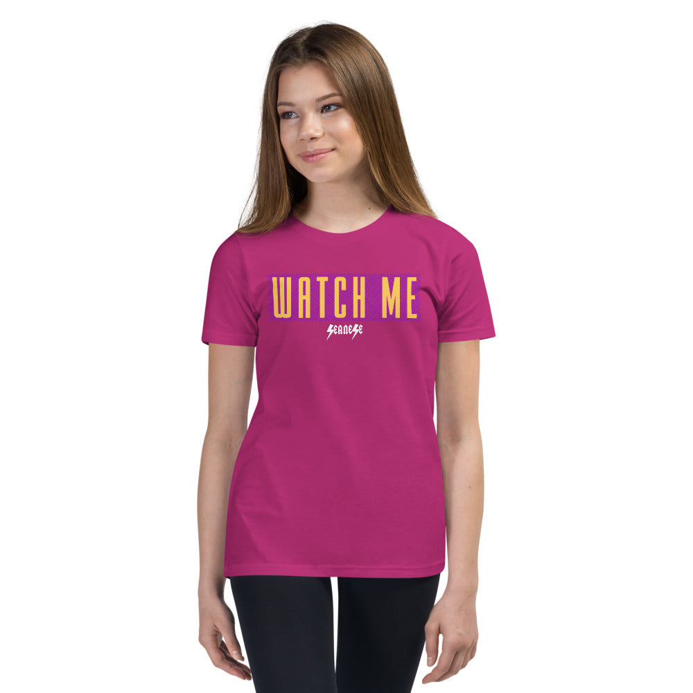 Youth Short Sleeve T-Shirt---Watch Me---Click for More Shirt Colors