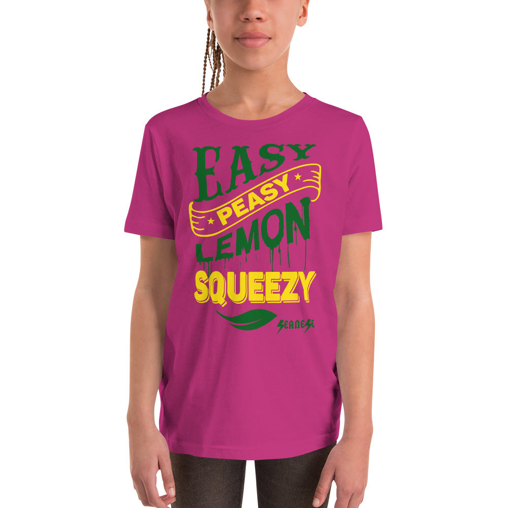 Youth Short Sleeve T-Shirt---Easy Peasy Lemon Squeezy--Click for More shirt colors