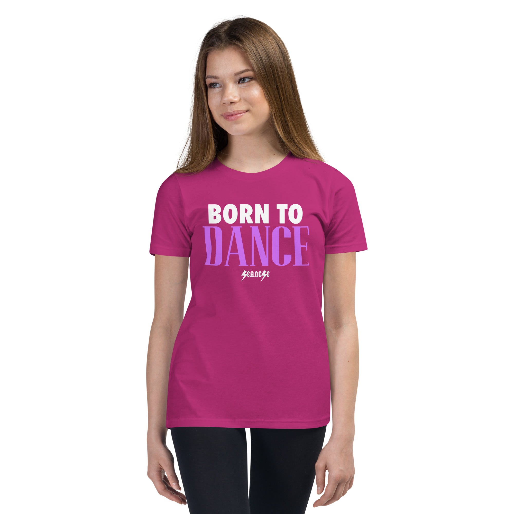 Youth Short Sleeve T-Shirt---Born to Dance---Click for More Shirt Colors