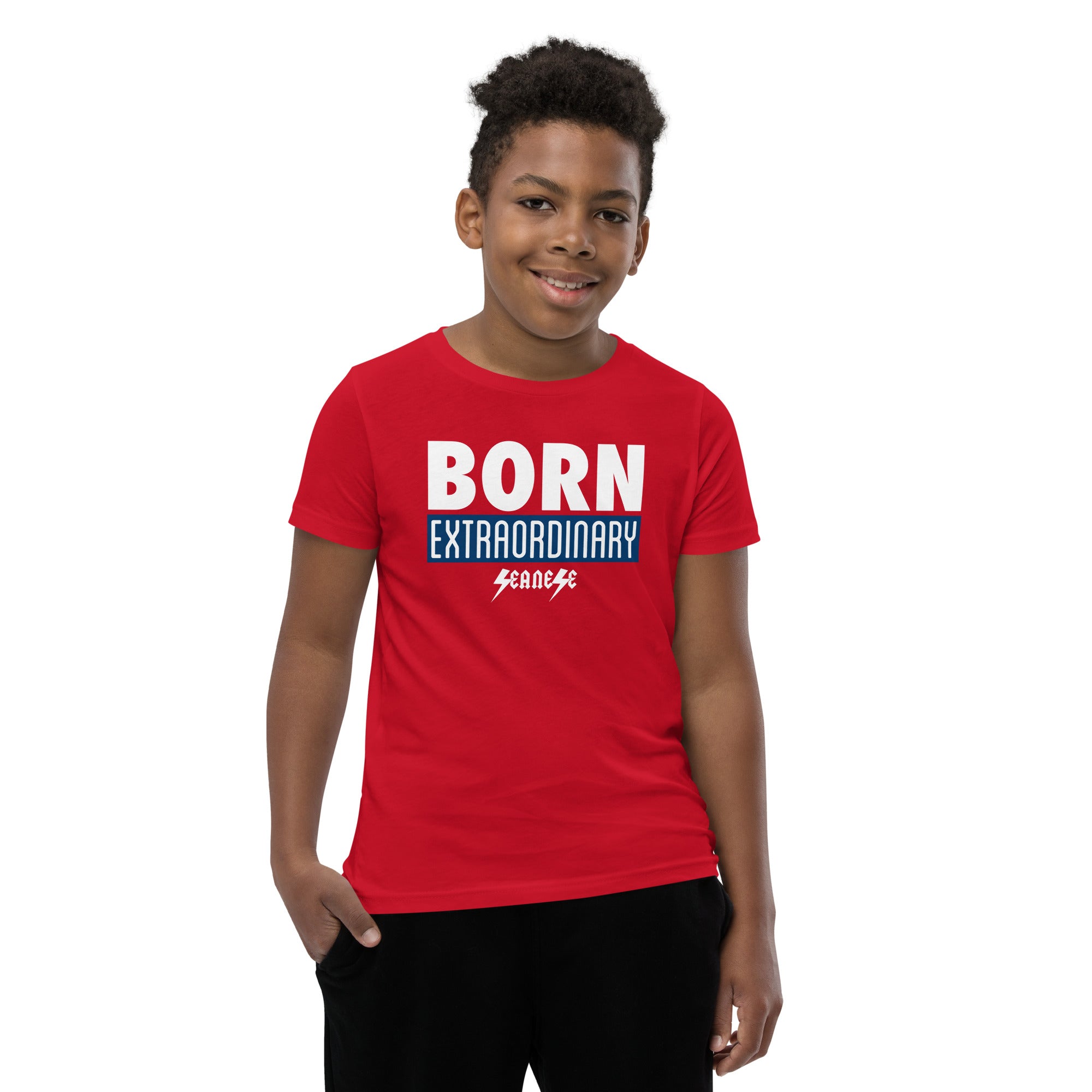 Youth Short Sleeve T-Shirt---Born Extraordinary---Click for More Shirt Colors