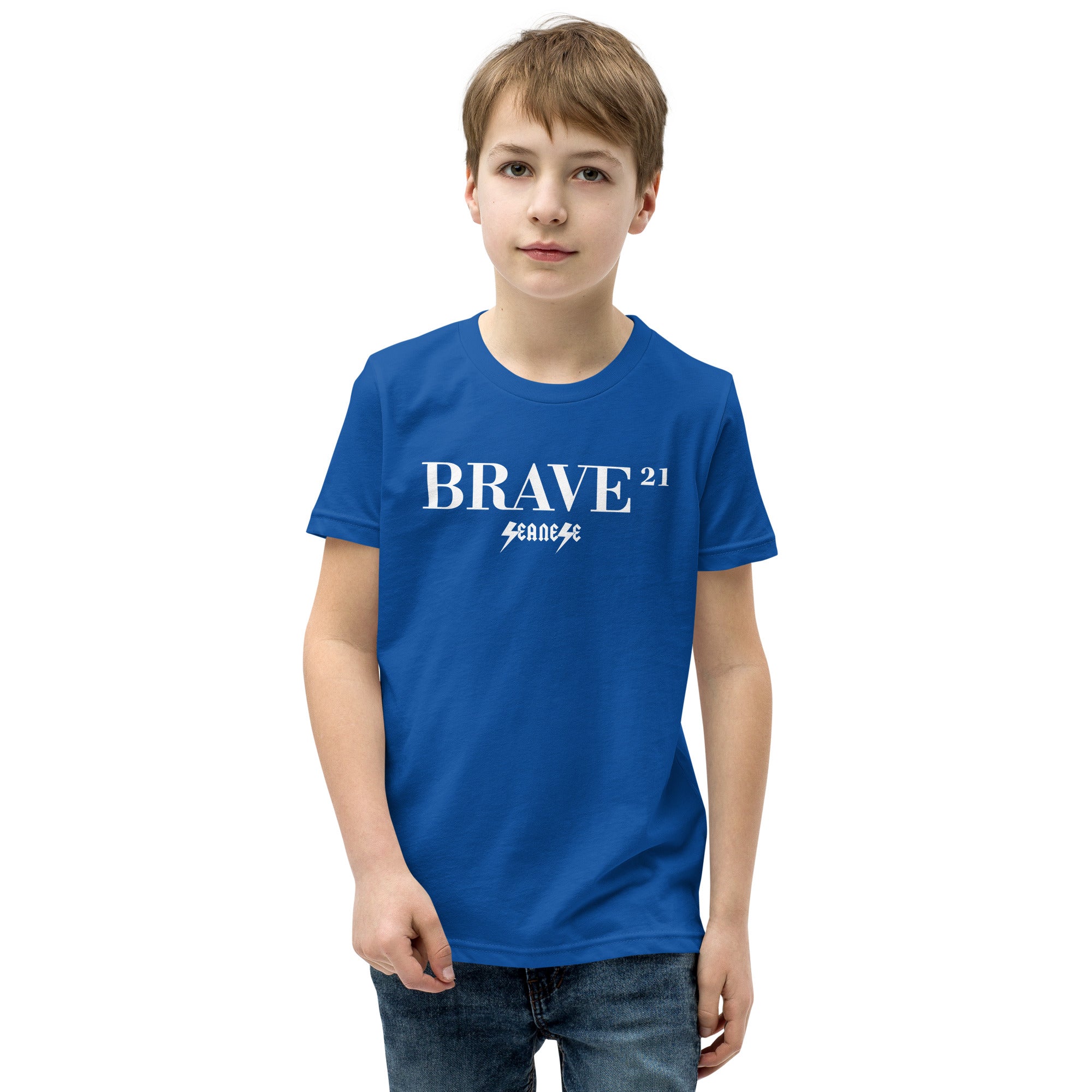 Youth Short Sleeve T-Shirt---21Brave--Click for More shirt colors