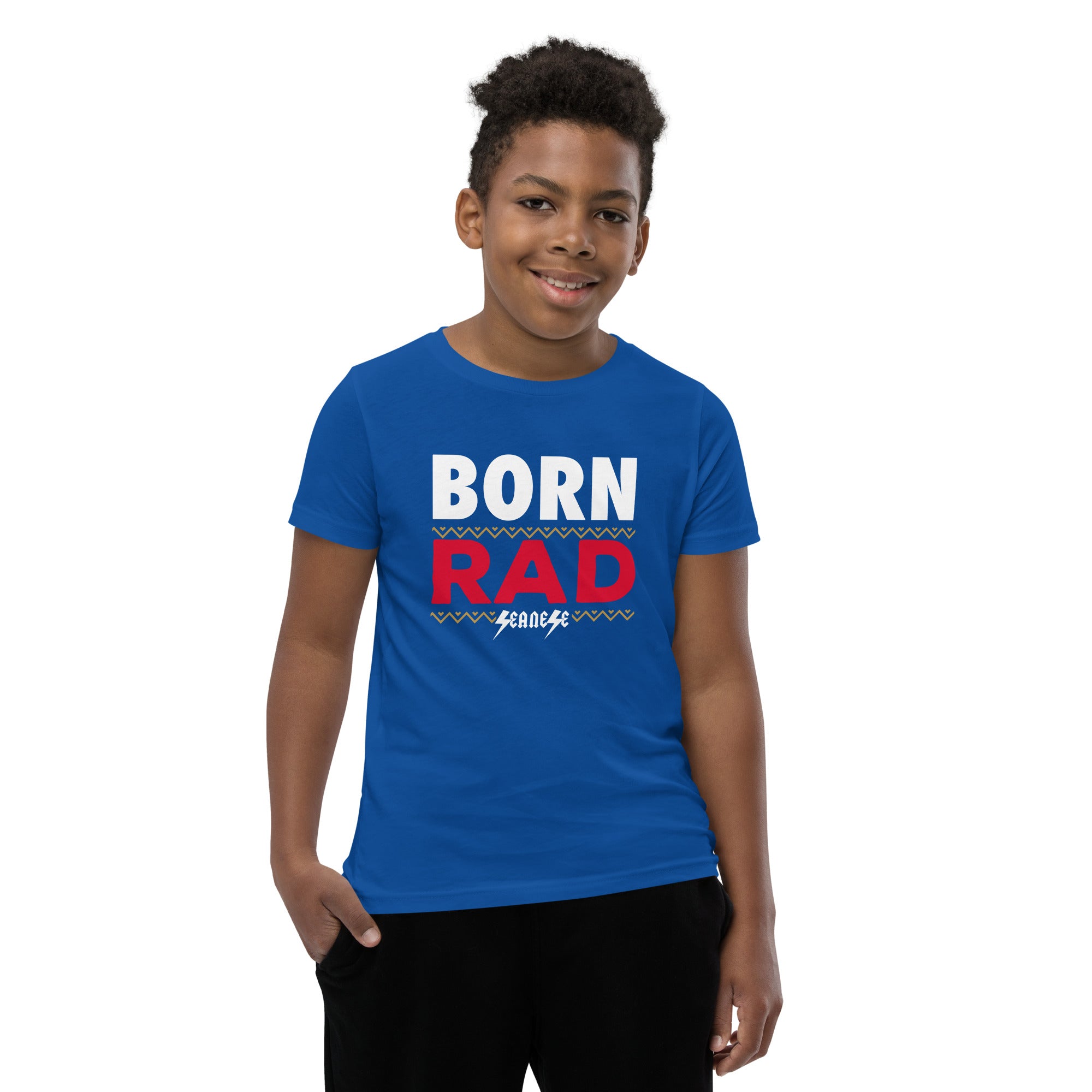 Youth Short Sleeve T-Shirt---Born Rad---Click for More Shirt Colors